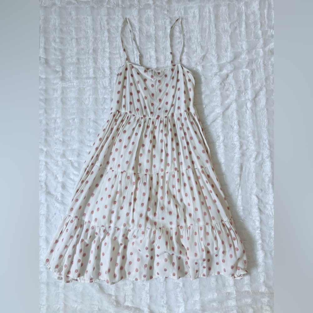 SIM&SAM white polka dot dress